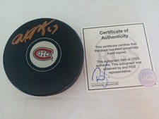 Mike McCarron Montreal Canadiens Puck Signed Autograph Auto Signature Habs Coa