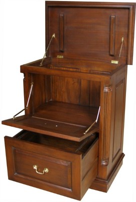 Chest For Files Printer Filing Cabinet | File Chest | Solid Mahogany | Traditional NEW ...