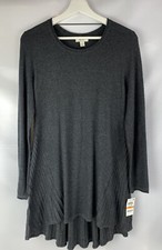 Style  Co Womens Tunic Sweater Knit Pullover Size S, New , Gray, Cotton Blend