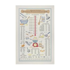 Image of Cotton Tea Towel Ulster Weavers Kitchen Measurements 100% Cotton Multi
