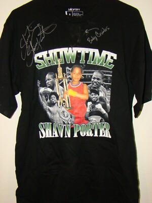 Shawn Porter Showtime Rare WBC Boxing T Shirt Black Autograph Signed Boxer S