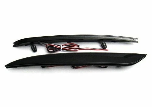 2x Smoked Black Lens 24 SMD LED For 2012+ Tesla Bumper Reflector Tail Stop Light - Image 4 of 4