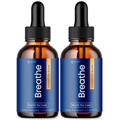 Breathe Respiratory Blend Drops Advanced Formula Lung Maximum Support (2 Pack)