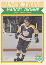 Marcel Dionne 1982 OPC In Action hockey card # 153