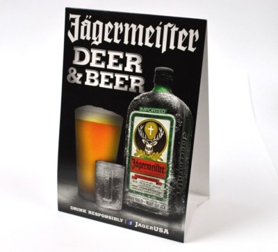 Jägermeister USA Tischaufsteller - Deer and Beer
