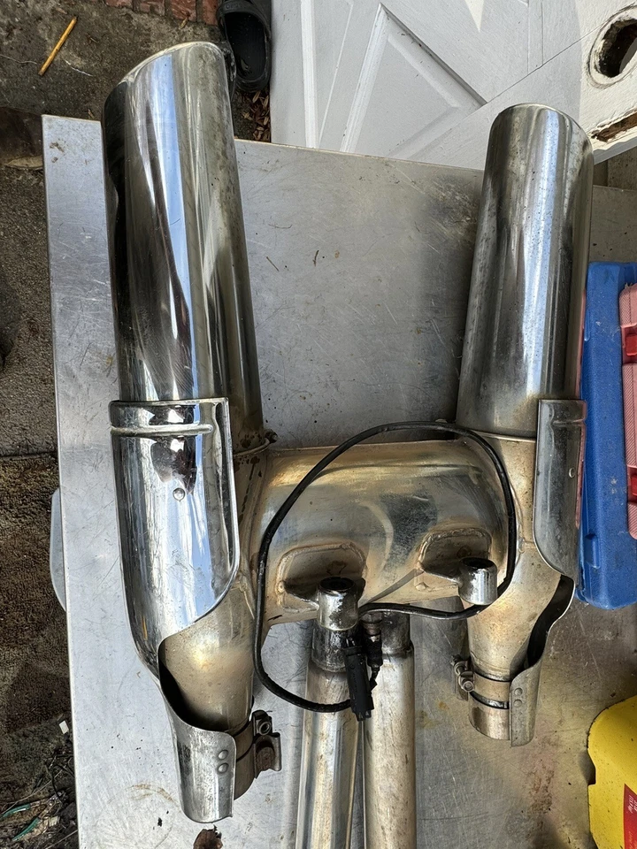 02 03 04 05 BMW R1200CL R 1200 CL OEM Complete Exhaust Muffler System - Image 4 of 4