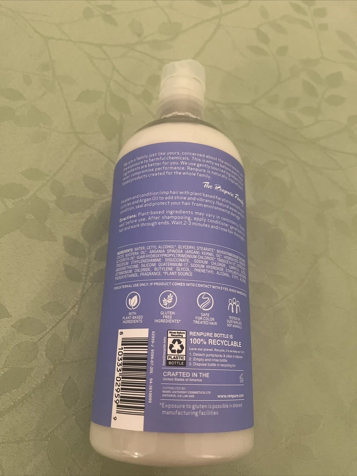 Renpure Keratine & Argan Conditioner 24FL. (Rare Find) - Image 2 of 3