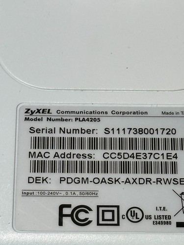 ZyXEL PLA4205 HomePlug AV 500 Mbps Powerline Wall-plug Adapter - Bild 7 von 7