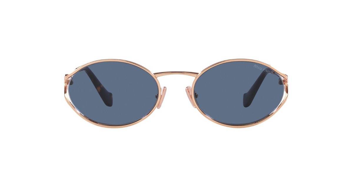 guusuさん　みぉーさん 12-19-3 Miu Miu MU 52YS Women's Sunglasses - Blue & Gold - Ship Returns