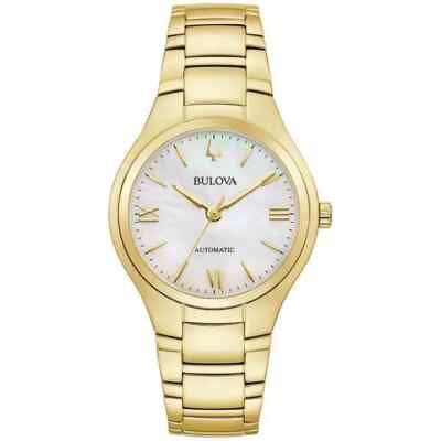 Bulova 97L169 Classic Mother-of-Pearl Stainless Steel Ladies Automatic Watch