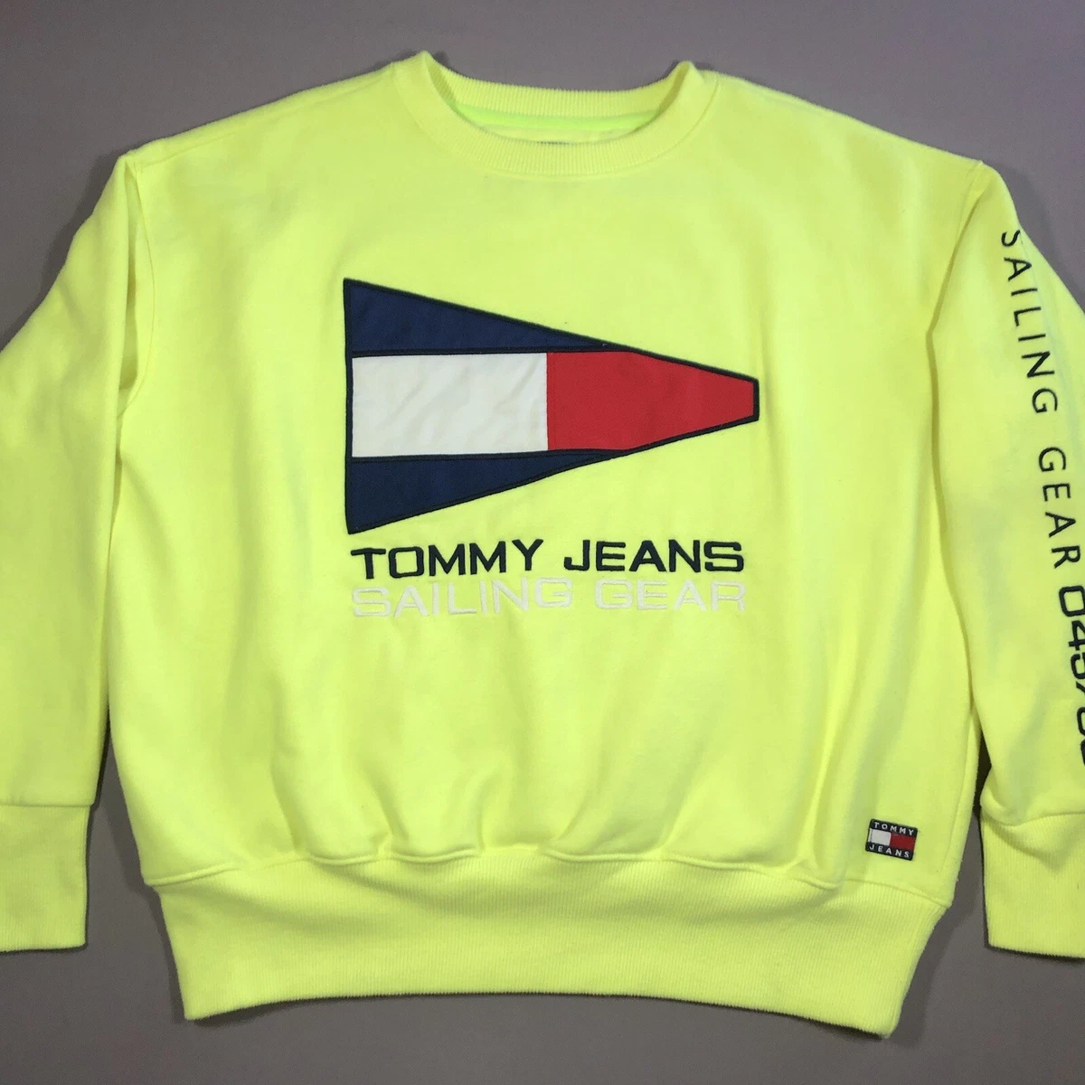 Knipoog correct Knop Tommy Hilfiger Jeans Sailing Gear Capsule Sweatshirt Pull Over Men's Size L  | eBay