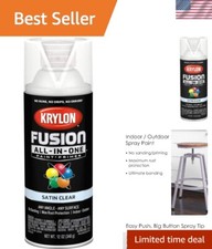 Adhesive Spray Paint for Indoor/Outdoor Use, 12 oz, Clear