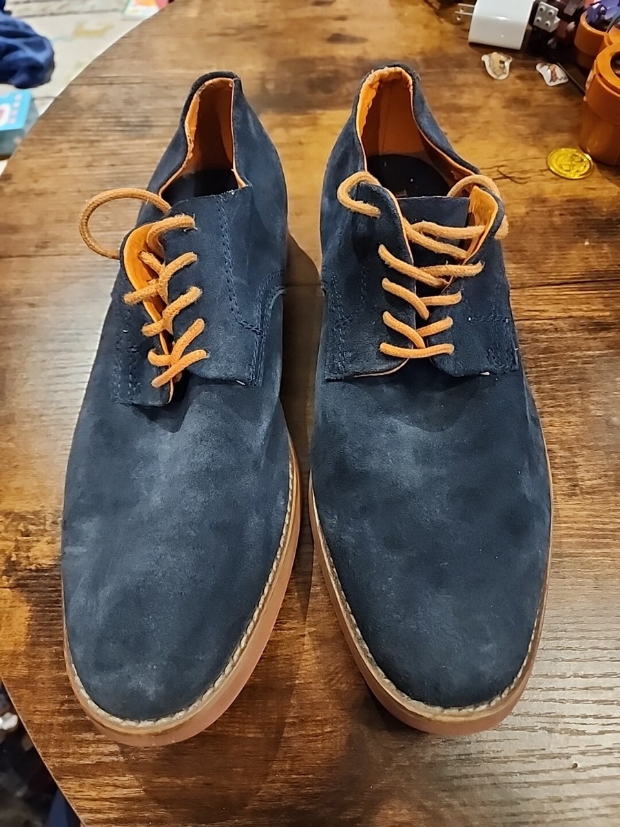 BUKS By Walk-Over Blue Suede Shoes M10 | eBay