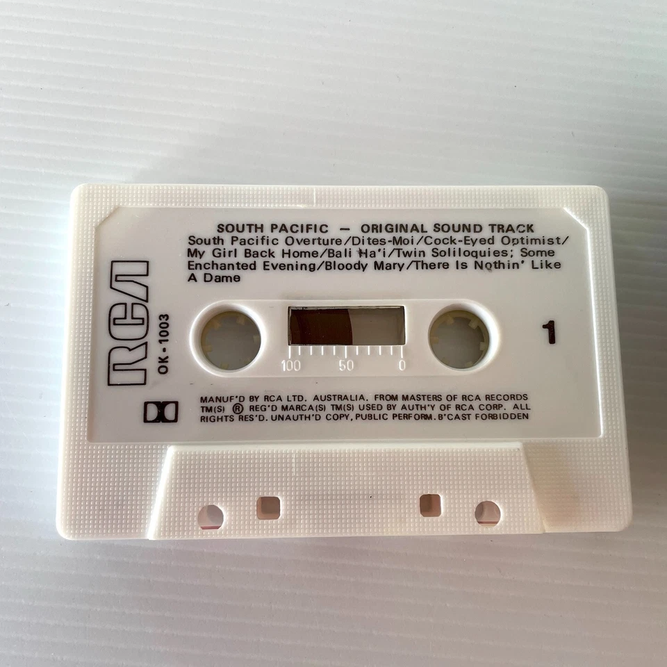 Cassette South Pacific Rodgers & Hammerstein Soundtrack Tape RCA Musical USA VG+ - Image 3 of 4