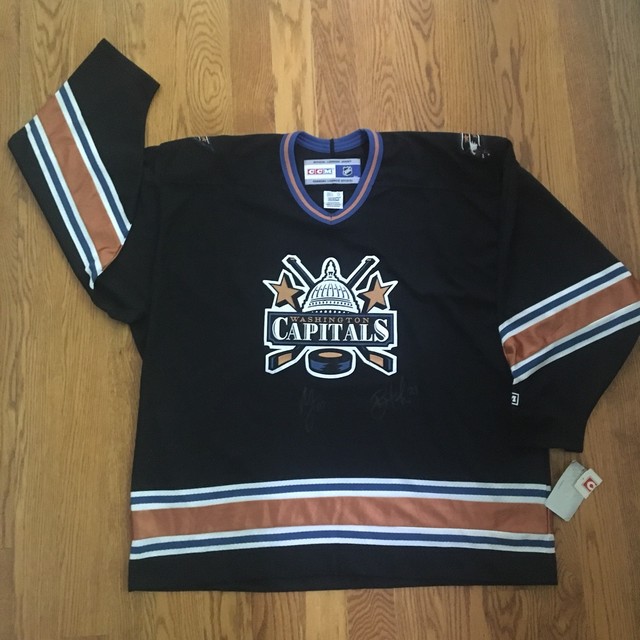 NWT Washington Capitals Vintage CCM NHL Jersey 2XL Signed 90s 2000s VNTG Retro eBay