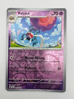 Pokemon TCG Card Paldea Evolved 099/193 Reverse Holo Rabsca | eBay