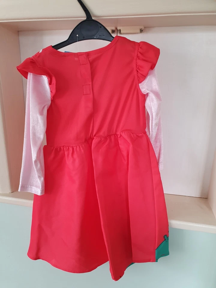Peppa Pig Long Sleeved Dress With Headband. Age 3-4 Years - Image 2 of 2