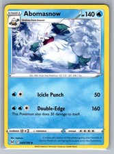 Abomasnow Uncommon SWSH11: Lost Origin 043/196 NM