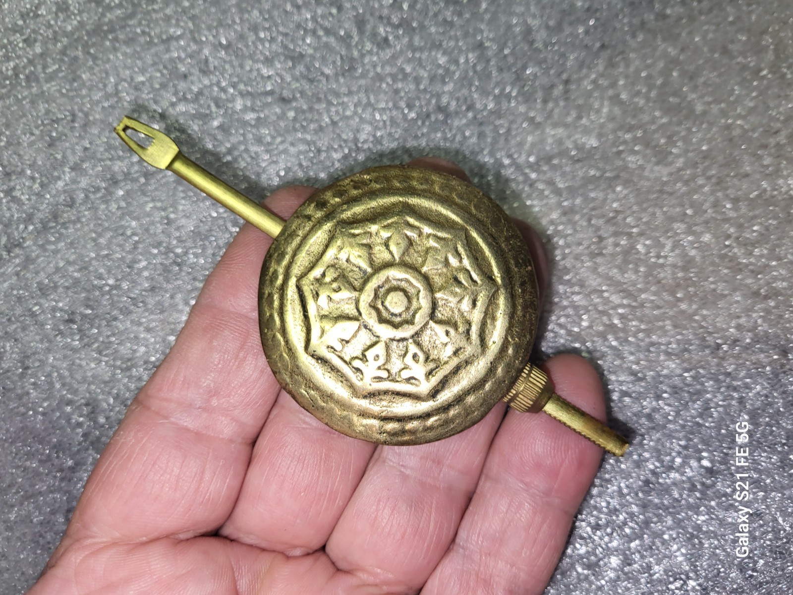 Vintage 4 1/2" New Haven Clock Pendulum 2" Bob 2.4OZ Lot H