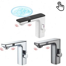 Smart Sensor Wasserhahn Bad Mischbatterie Bad Digitalanzeige Armatur Waschbecken