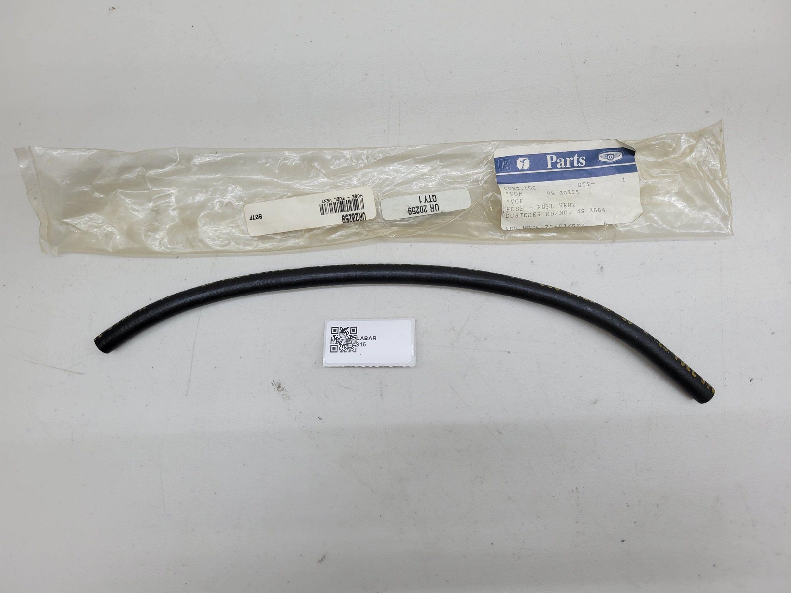 Rolls Royce & Bentley HOSE - FUEL VENT UR20259