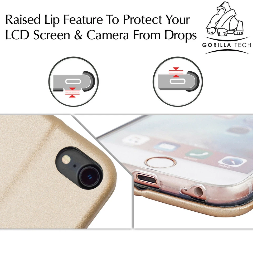 Leather Card Holder Wallet Magnetic Flip Kickstand Case For iPhone 15,14,13,S23 - image 2 of 4