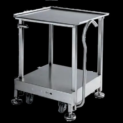 Bizerba SLICER-TABLE-2 26''W x 24''D Equipment Stand w/ Bottom & Mid-Under Shelf