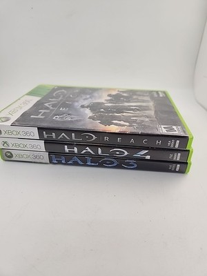 Microsoft Xbox HALO 3,4, And Reach. All Playable On Xbox One.  