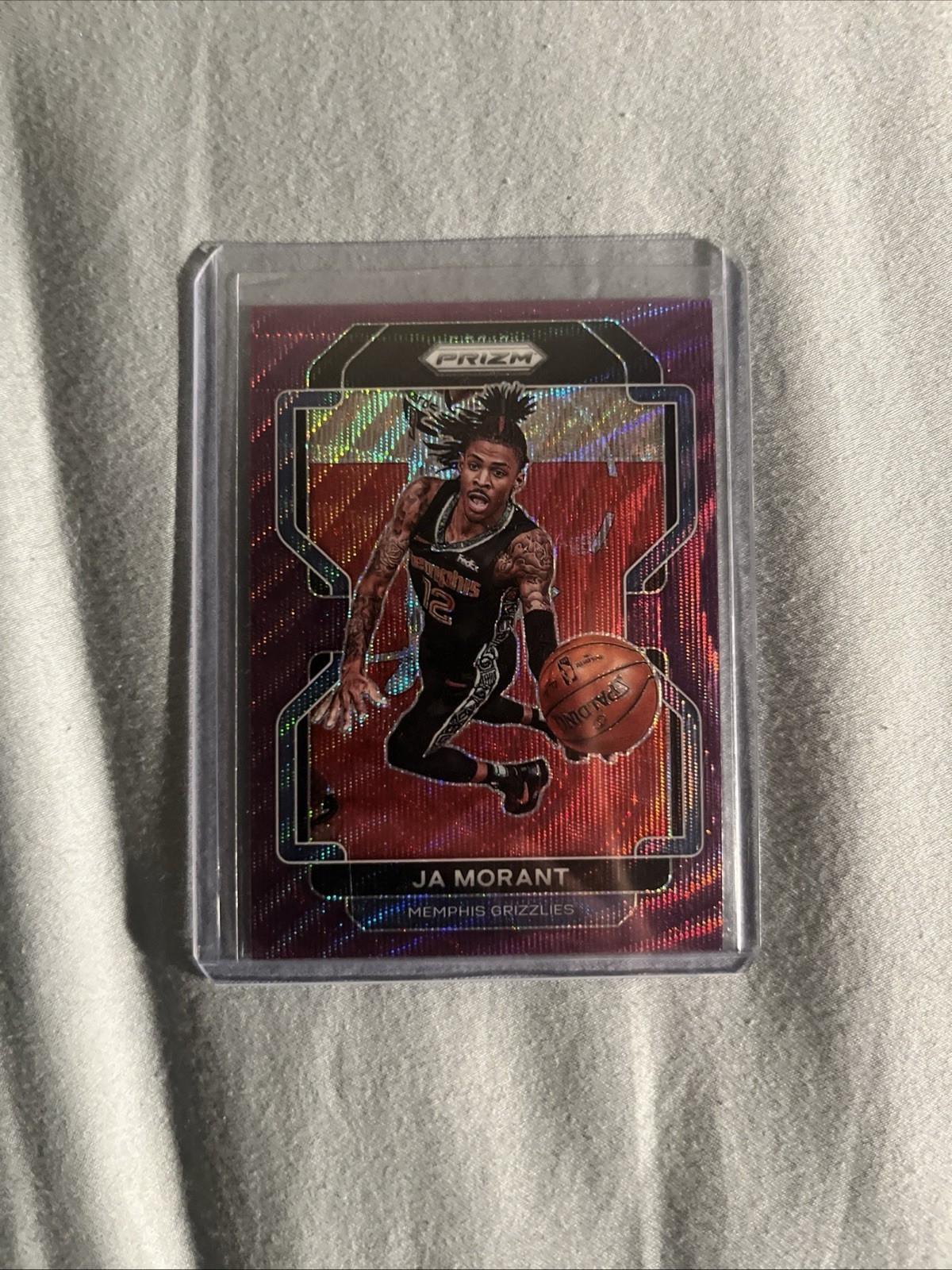 2021-22 2603E Panini Prizm PURPLE WAVE PRIZM Ja Morant Memphis Grizzlies #194