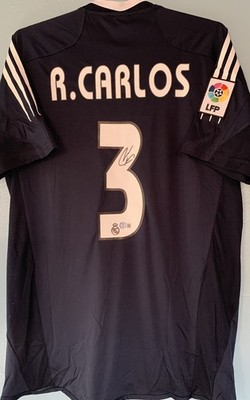 Roberto Carlos Signed Autographed Real Madrid 2004/05 Away Jersey