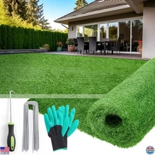 Artificial Grass Rug Outdoor Indoor 3ft x 5ft, Fake Grass Carpet Green Synthetic