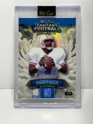 Houston Oilers Warren Moon 2026 Wild Card Fantasy Football Kanji 1/2