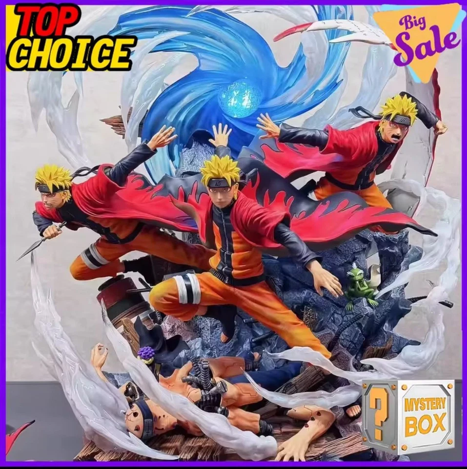 Naruto Blind Box Figure Anime | 3 Misure 5-35cm | Uzumaki Sasuke Kakashi | Regal - Immagine 4 di 4