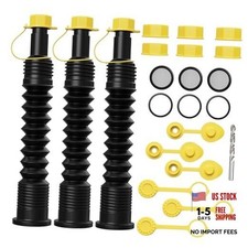 3-kit Universal Gas Can Spout Replacement with Flexible Pack of 3 with Drill