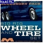 Moebius Models 1010 1/25 Semi Wheels/Tires (10 pk)
