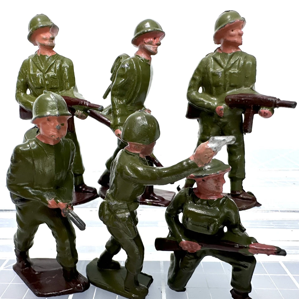 Figuras de juguete Heyde Hollowcast de la Segunda Guerra Mundial soldados infantería militar Segunda Guerra Mundial Foto 4 de 4