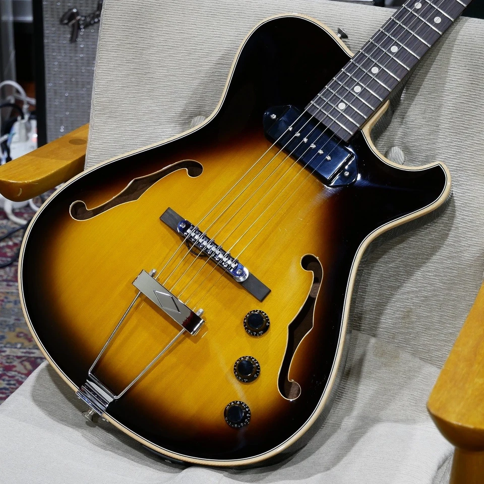 Knaggs Guitars Chena A P Black Burst #405 Piezo-Equipped Model with Split Buffer - Image 3 of 4