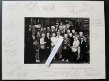 Coronation Street old cast photo with many original signatures