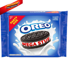 OREO Mega Stuf Chocolate Sandwich Cookies, Party Size, 1 lb 9.35 25.35 Ounces