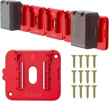 Battery Holder Compatible for Milwaukee 18V Battery, Wall Mount Batteries Storag
