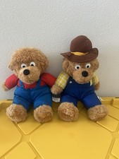 VTG 1995 Berenstain Bears Papa Bear Brother Bear Plush Lot of 2 Great Shape