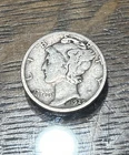 1929-s . Mercury Dime . VF . Very Fine . Original Old Dime