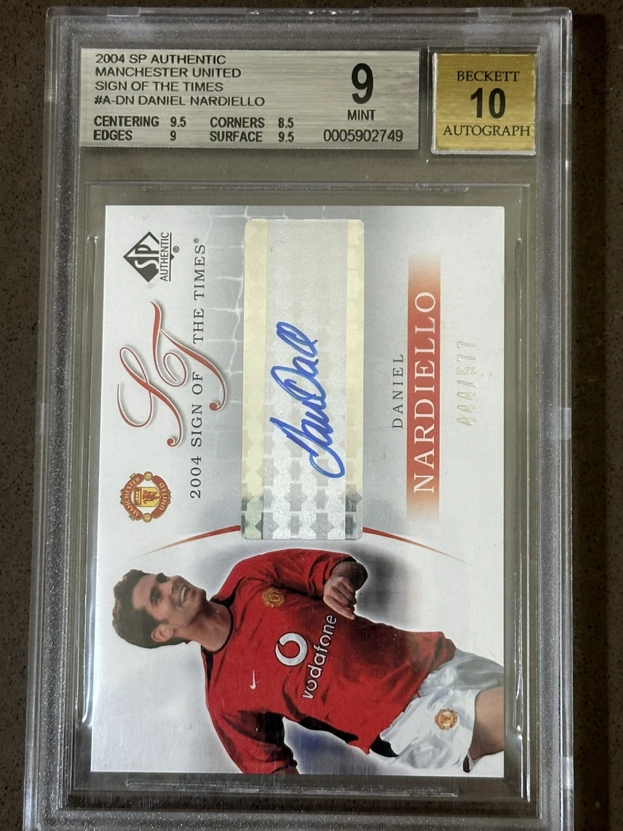 2004 SP Authentic Manchester United Soccer Trading Cards for sale
