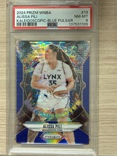 2024 Panini Prizm WNBA #13 Alissa Pili Kaleidoscopic Prizms Blue Pulsar #/199