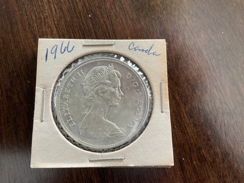 1966 Canadian Silver Dollar AU?? Ungraded