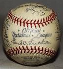 -Rare- 1944 -BROOKLYN DODGERS- Team Signed/Autograph Baseball w/PAUL WANER!