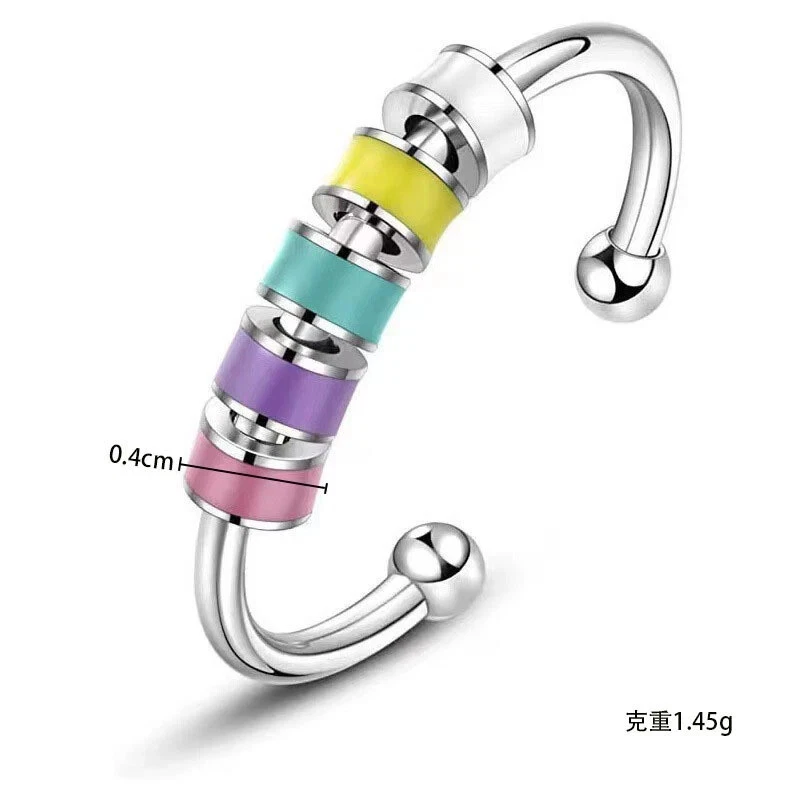 925 sterling silver spinner ring