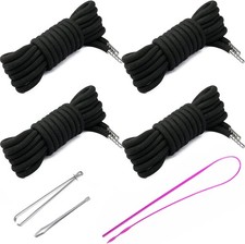 4 Pcs 53'' Drawstring Cords Replacement Drawstrings in 10 Colors facor,with 3 St
