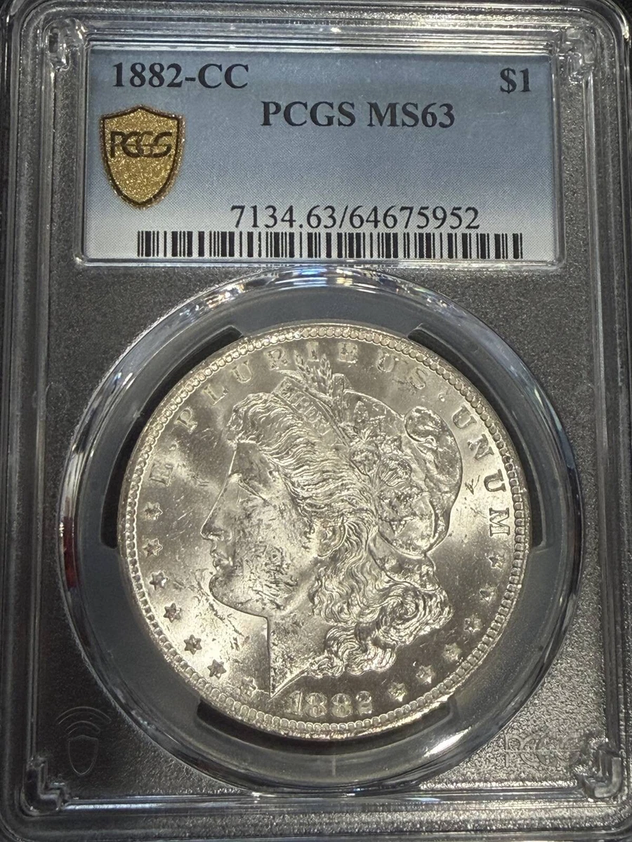 Carson City Grade MS 63 1882 Year Morgan US Dollars (1878-1921