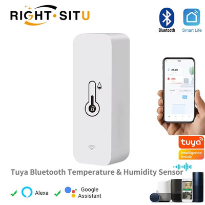 Tuya Smart Temperature Humidity Sensor Mini New Upgrade Bluetooth Compatible